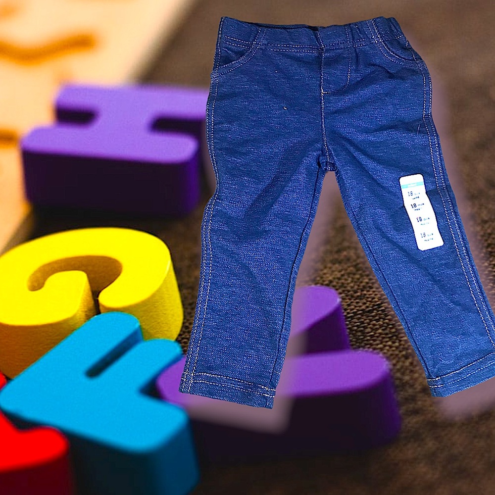Pull On Elastic Waist Jeggings